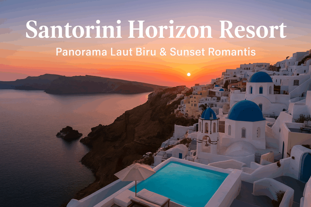 Santorini Horizon Resort | Panorama Laut Biru & Sunset Romantis