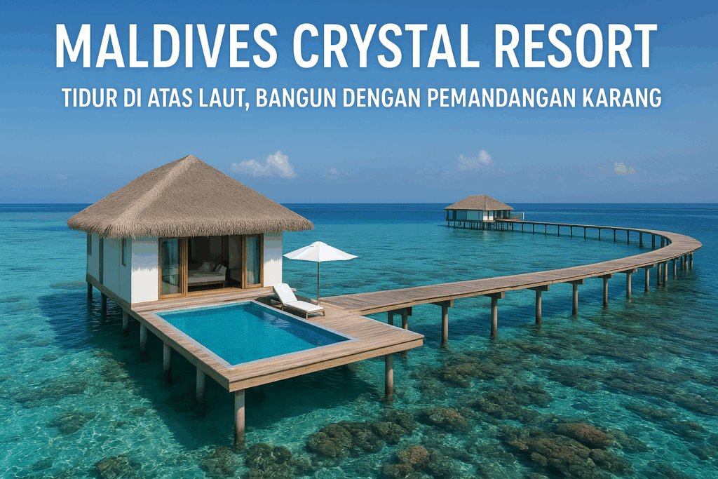 Maldives Crystal Resort | Tidur di Atas Laut, Bangun dengan Pemandangan Karang